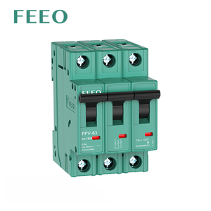 Disyuntores 63A 3P DC con capacidad de ruptura de 10KA MCB eléctrico para montaje en riel DIN - Product Image 1