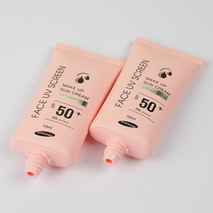 Roman tasarım fabrika fiyat kozmetik tüp yüz astar için 50 ML özel kozmetik tüp Sunblock için pembe Oval hortum - Product Image 4