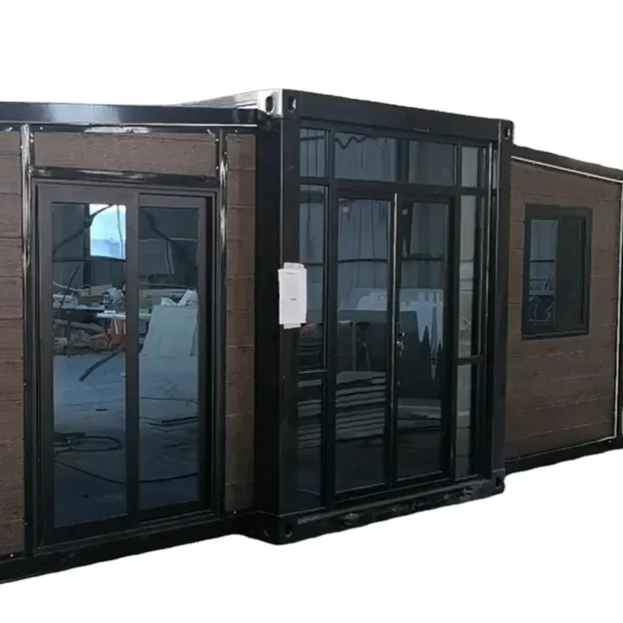 20ft 40ft özelleştirilmiş lüks hareketli prefabrik genişletilebilir konteyner ev