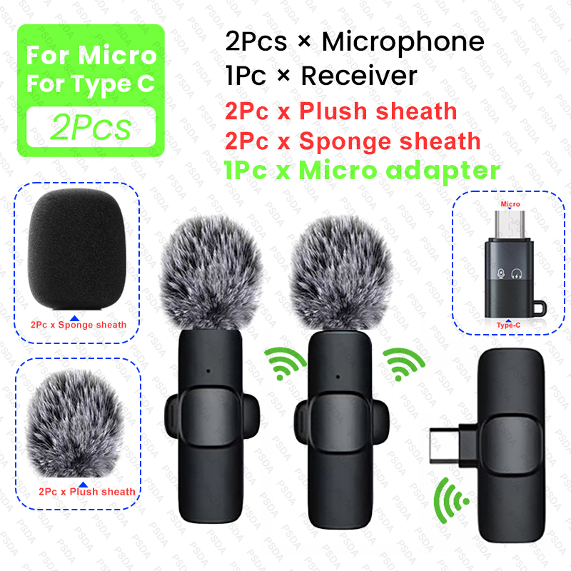 Black-K9 -LIV010(Type C+Micro+2xMic+2xPlush)