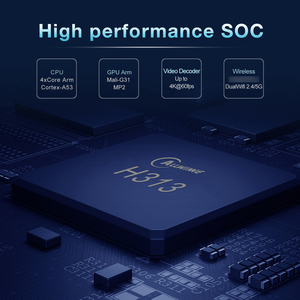 Q1スマートAndroid TVボックスH313工場価格クアッドコアAllwinner事前組み立て英国Android 10セットトップボックスTVビデオソフトウェア - Product Image 4