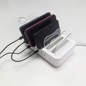 <strong>Factory</strong> Portable Laptop Phone Charger Station Desk Organizer Multi <strong>Device</strong> 3 Ac <strong>Output</strong> 6 Port Usb a and c Charging Station - Product Image 4