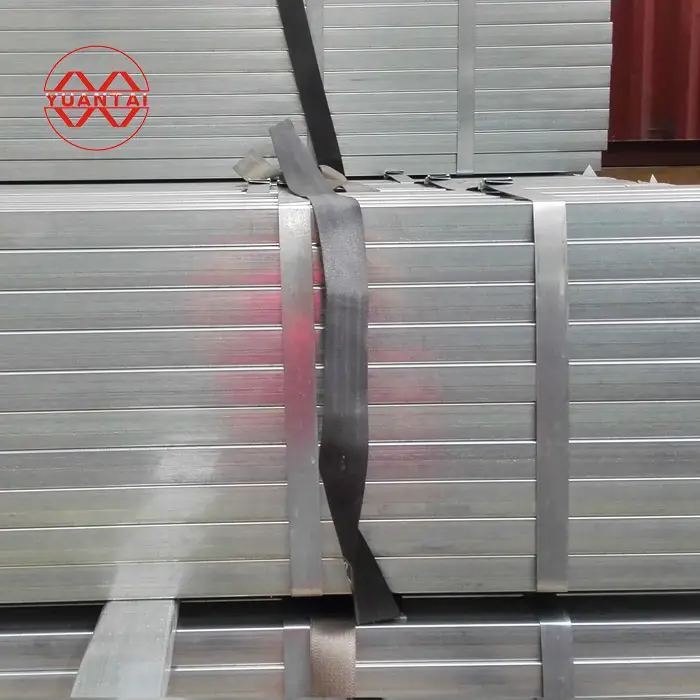 Proveedor de China DN50 soldado GI sección hueca cuadrada acero galvanizado tubo de acero galvanizado para agricultura