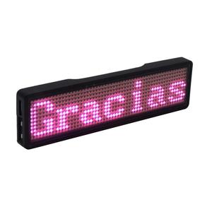BT LED Name Badge DIY Programmable Scrolling Message Board Mini LED Display HD Text Digits Pattern Display - Product Image 4