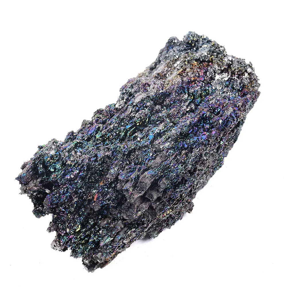 Grosir Batu Kuarsa Pelangi Alami Batu Kristal Kasar Tujuh Warna Mineral Bijih