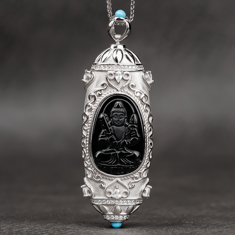 Void possession S925 silver inlay (with silver chain)