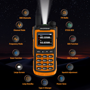 Baofeng UV-20 Tri-Band Amateur Ham Analogue Fm <strong>Radio</strong> Transceiver Talkie-Walkie Wireless <strong>Intercom</strong> <strong>System</strong> Woki Toki Walkie Talkie - Product Image 2