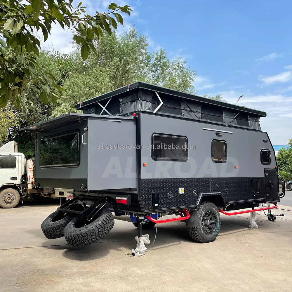 Caravana offroad para camping, trailer 4X4 padrões australianos, caravana off road para venda