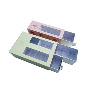 Wholesale <strong>Custom</strong> Clear <strong>Display</strong> <strong>Window</strong> Drawer <strong>Box</strong> <strong>Custom</strong> Paper Boxes for Pastry Candy Biscuits Carton Packaging <strong>With</strong> Insert - Product Image 1