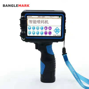 Wuhan Bangle Mark Jet Stamp Drucker Kleiner Tinten strahl drucker Handheld Logo Barcode QR Code Datum Glasflaschen druckmaschine - Product Image 1