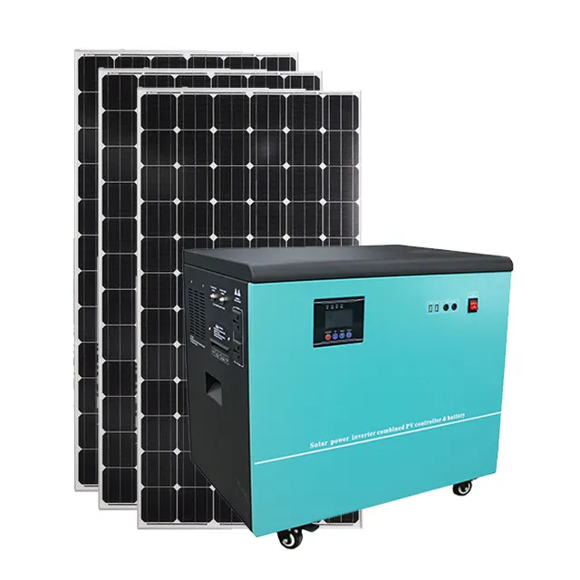 Pembangkit Listrik Tenaga Surya dengan Panel Surya Portable Solar Generator 5000 Watt