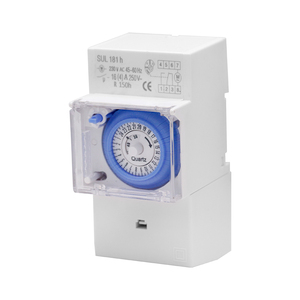 SUL181h 220V Zeit schalter 24 Stunden Mechanisch programmier bares Din-Schienen programm DIN-Module Zeit schalter mit Batterie 110V-240V - Product Image 2