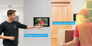 Kit de intercomunicador de vídeo IP, 1 estación principal, 2 timbres IP PoE a prueba de vandalismo, 2 cámaras IP POE - Product Image 2