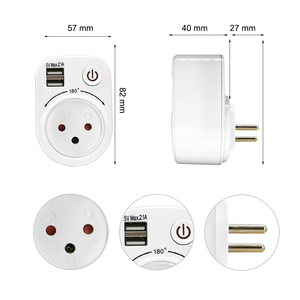 Adaptador USB Enchufe de pared Europa 12V Enchufe con toma de tierra estándar - Product Image 2