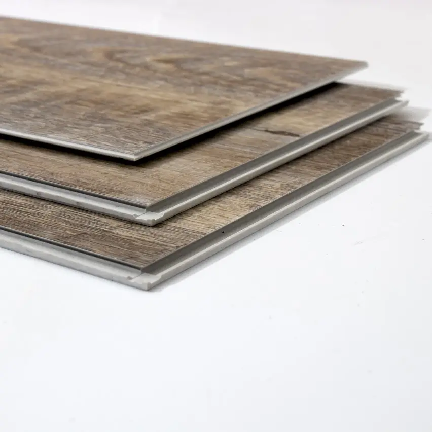 Rigid luxury waterproof 4mm plastic floor cover embossed ready to ship spc flooring for home