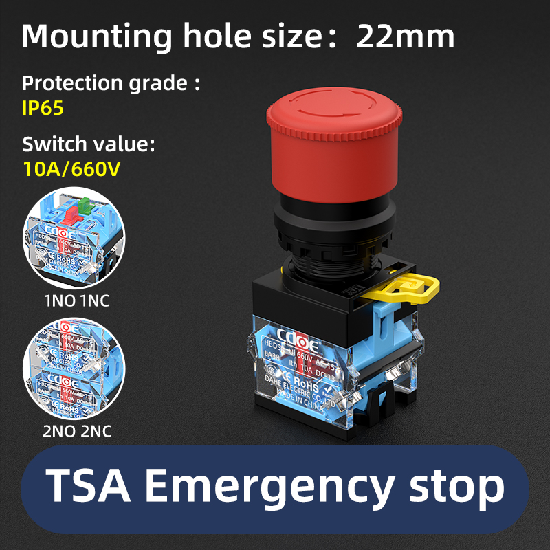 Botón de parada de emergencia TSA