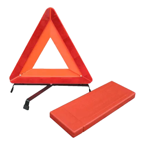 Triángulo de advertencia de tráfico, triángulo de seguridad reflectante para coche, accidente en la noche