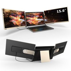 OEM 15.6インチトリプルスクリーンコンピューターモニターIPSパネルとタイプCインターフェイスコンピューターアクセサリースピーカー付きビジネス用 - Product Image 1