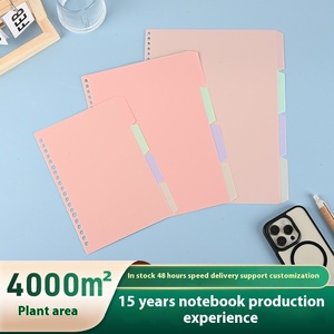Wholesale Custom A5 Spiral <strong>Notebook</strong> <strong>with</strong> Four-Color Separator Page Loose-Leaf Replacement Core Account <strong>Index</strong> and Hand <strong>Notes</strong> - Product Image 2