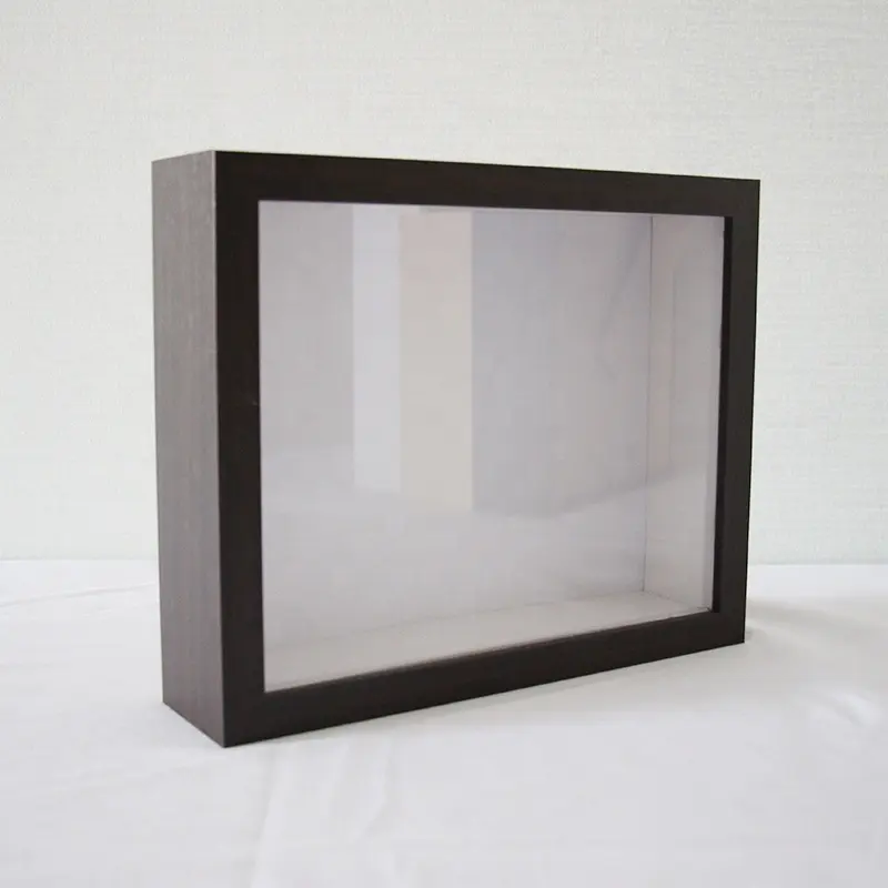 صندوق ظلال باللون البني بسعر الجملة, صندوق ظلال باللون البني ، 12 × 18 ، إطار صورة ، 2 في إطار صندوق عميق مع زجاج