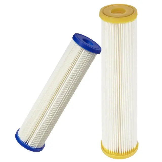 Countertop Filter Replacement 2.5inch Diameter Standard Pleated Polyester PE Filter Cartridge