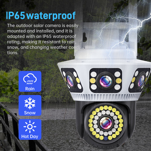 DIFANG 6K üçlü Lens üçlü ekran WiFi güvenlik kamerası açık iki yönlü ses renkli gece görüş CCTV gözetim IP kameralar - Product Image 6