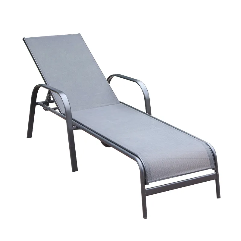 Tumbona ajustable para exteriores, silla reclinable plegable para Patio, cama solar, juego de silla de playa de ocio
