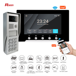 Ryan Biometric Video Door Entry <strong>Intercom</strong> <strong>System</strong> Smart WIFI Video Door Phone TUYA Mobile APP Talk Home Automation Smart <strong>Security</strong> - Product Image 2
