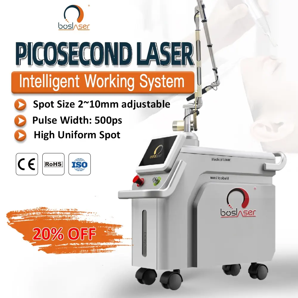 Professionele Laser Tattoo Reinigingsmachine Korea Nd Yag Picoseconde Laser Machine Msalon Apparatuur Sets Tattoo Verwijdering Laser