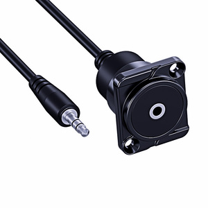 D-Type Eight-Core Wired Conference Microphone Female-to-Male Straight Plug Zinc Alloy PC Cabinet Copper Easy Module Panel - Product Image 3