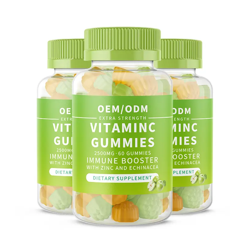 OEM/ODM produk laris suplemen Multi rasa nutrisi Vitamin C Multi Vitamin Gummy