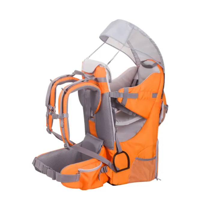 Дышащая эргономичная переноска для младенцев портативный рюкзак кенгуру для младенцев с рамой из нержавеющей стали