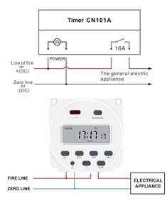 CN101A 12V/24V/110V/220V Einzel-und Doppel-Countdown-Mikrozyklus-Zeit steuerungs schalter Timer-Controller min-Steuerung 16A - Product Image 6