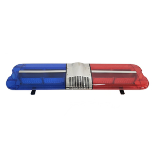 Klasik 2-Pattern Siren ve hoparlör ile LED ışık barı yeni kırmızı ambulans ışık yanıp sönen flaş - Product Image 1