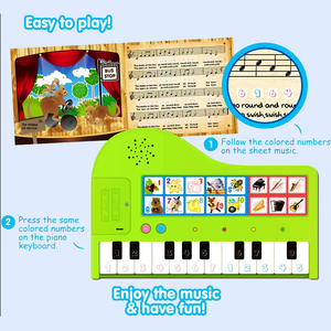2024 OEMの子供たちがサウンドブックオーディオモジュールを学ぶ音楽スコアのある子供のためのボタンサウンドブックを押す - Product Image 6