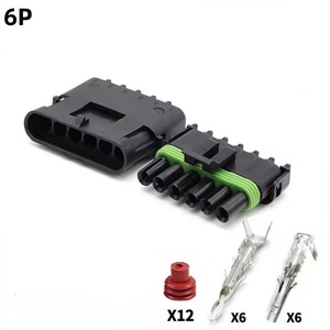 1 2 3 4 6Pin Way Delphi 2,5 GM Automotive Female Male Weather Pack Enchufe eléctrico Conectores de automóvil - Product Image 6