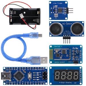 OPEN-SMART 4WD seri blvetooth uyumlu kontrol akıllı araç X kiti w/Arduino öğretici