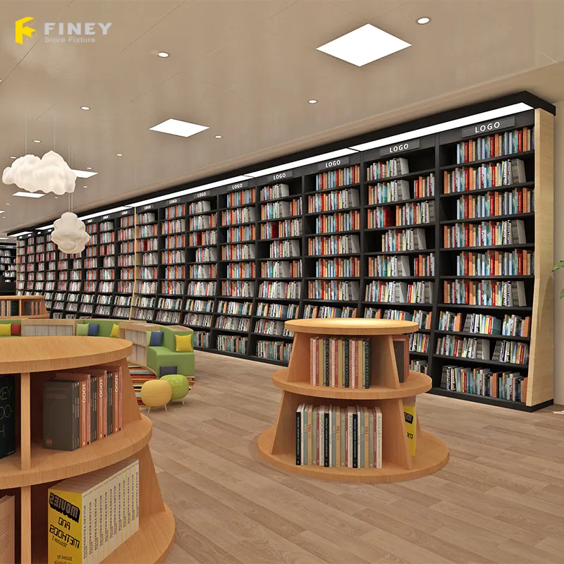 Bibliothèque d'intérieur moderne, meubles de bibliothèque, décoration gratuite, prix d'usine, vente en gros et au détail, 1 pièce