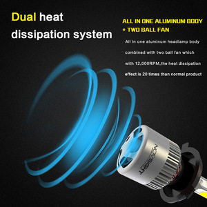 Novsight s2 72W 9005 araç aydınlatma sistemi, H7 led ışık luces araba ampul evrensel h11 h4 h4 LED far - Product Image 6
