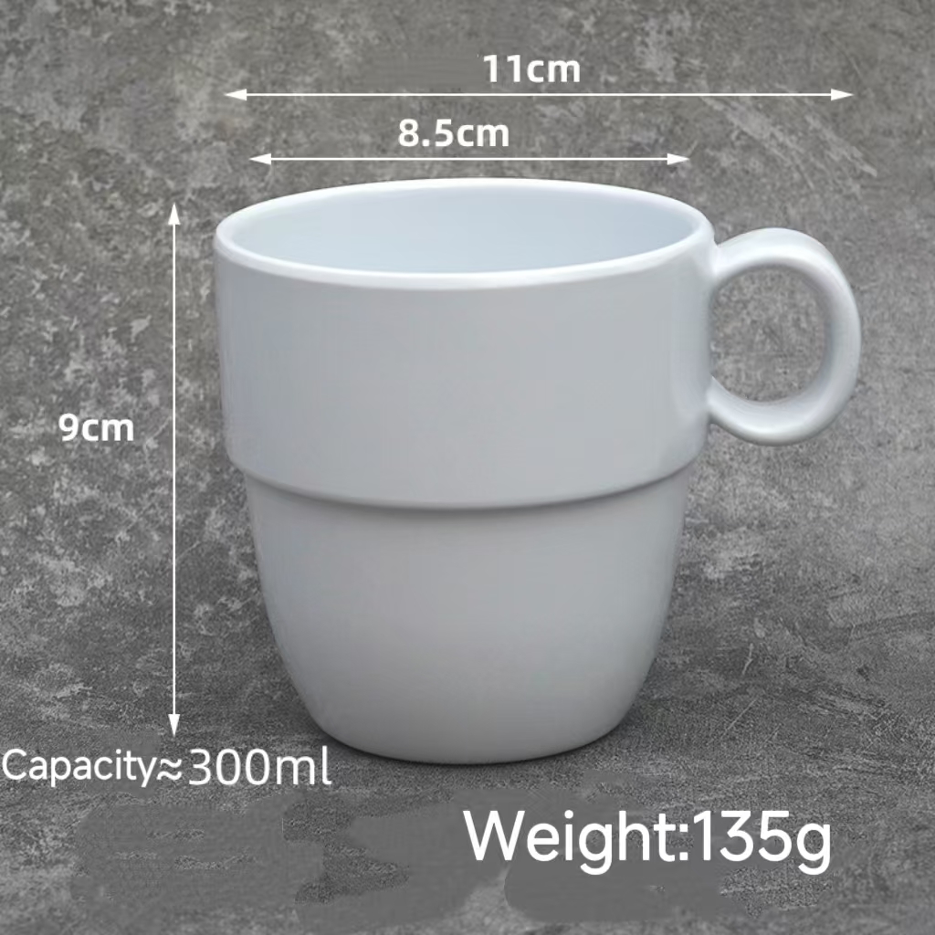 A single ear cup - white