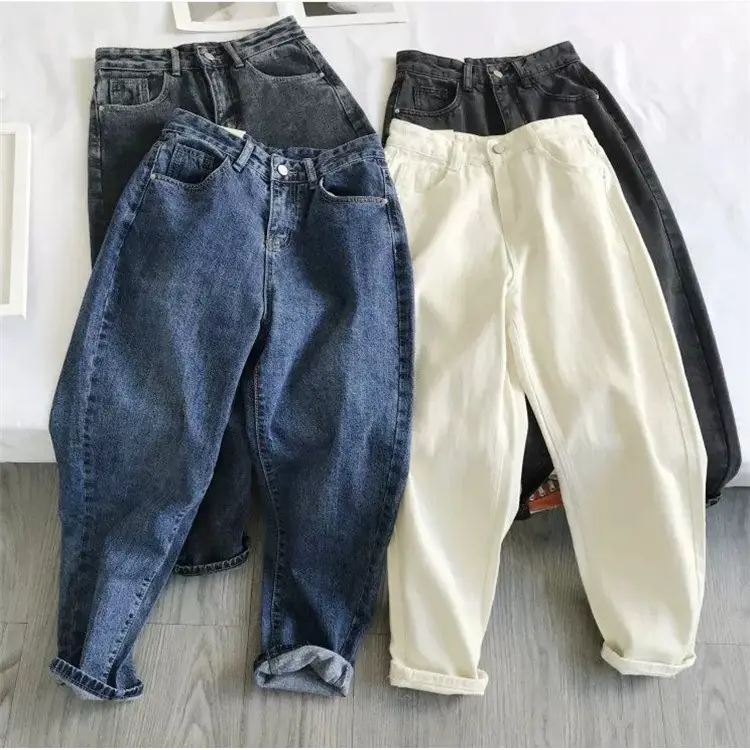 กางเกงขากว้างเอวสูงกางเกงยีนส์ผู้หญิงฤดูร้อนบางรุ่น 2023 ใหม่หลวมและบางกางเกงตรงลงขายส่ง