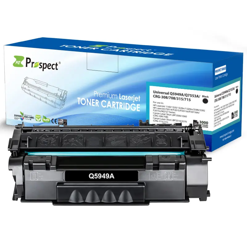 Cartucho de tóner láser Q5949A Q7553A premium, compatible con hp LaserJet 1160 1160Le 1320, 1320n 1320nw