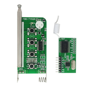 固定コードワイヤレスリモート433 mhz rf送信機および受信機モジュールリモートコントロールPCBカーリモートPCB 433 mhz rfモジュール - Product Image 1