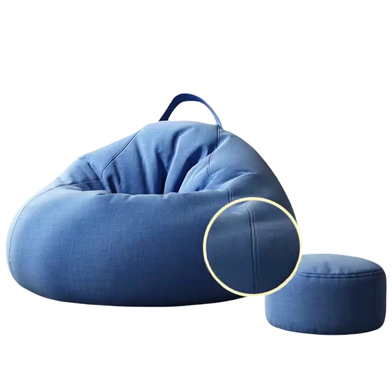 Lavable a máquina relajarse adultos sentados Beanbag cubierta silla sofá adulto perezoso sofá Bean Bag