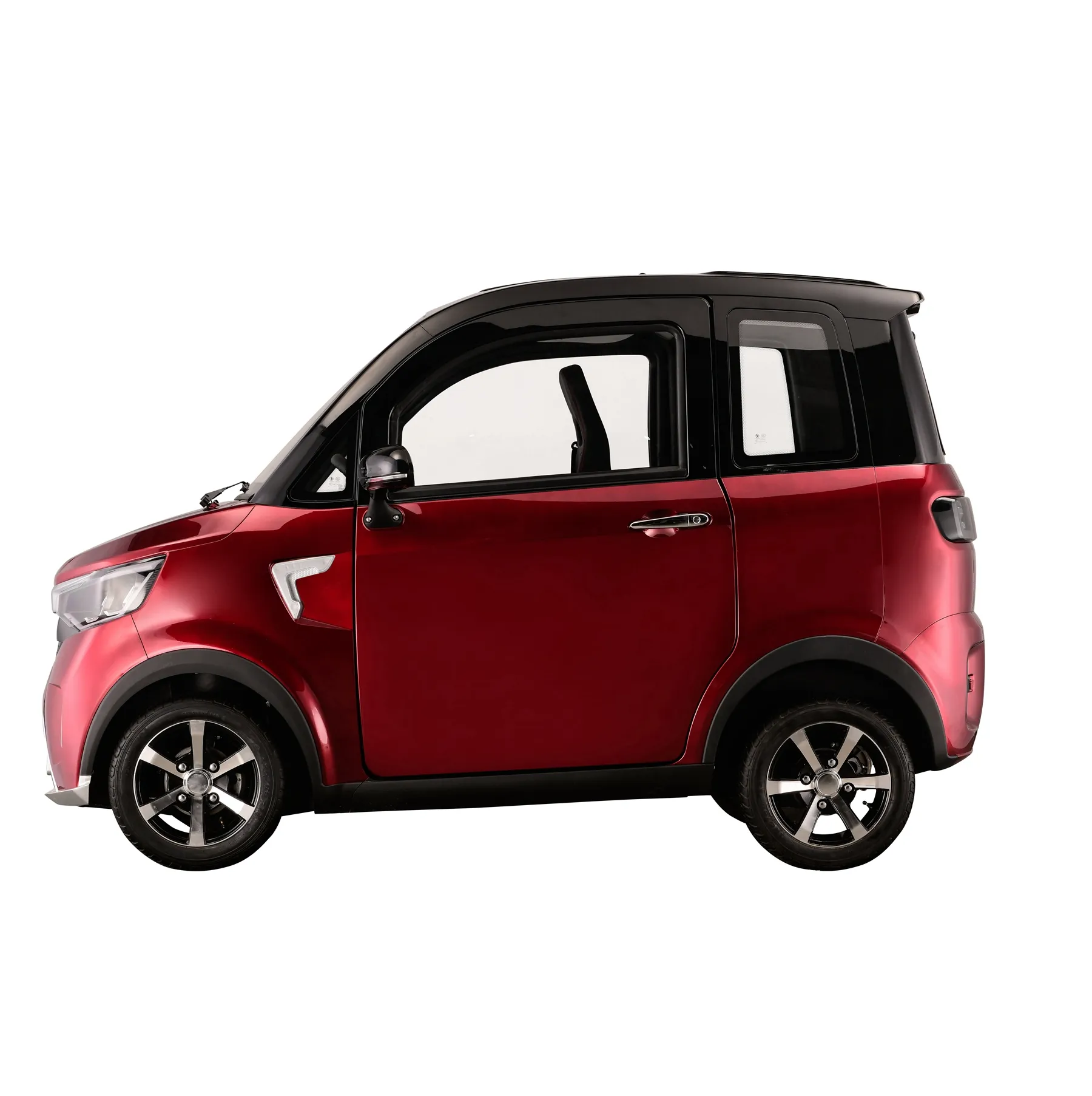 EEC Mini Van A2C Mini hareketlilik araba onaylı 4 tekerlekli 2 kişilik elektrikli kapalı kabin araba