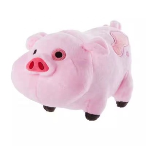 DL6 hoạt hình trọng lực rơi waddles màu hồng lợn Thú nhồi bông đồ chơi sang trọng - Product Image 1