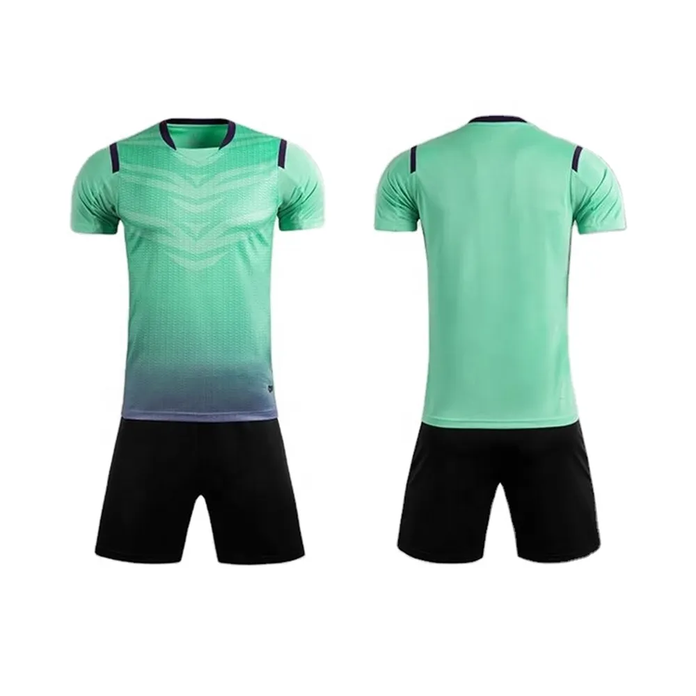 Camisetas De fútbol De estilo Retro americano, conjunto De uniformes De fútbol En Color Verde, venta al por mayor, En línea