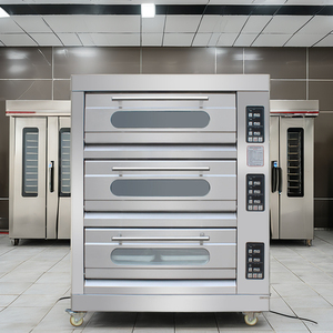 Hot <strong>Sale</strong> Efficient Commercial Industrial Bakery Electric and <strong>Gas</strong> Deck Pizza Bread 3 Deck 6 Trays Cake Baking Baking <strong>Oven</strong> - Product Image 2