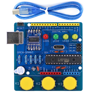 OPEN-SMART <strong>UNO</strong> R3 DIY ATmega328P Development Board with Buzzer LED Button for <strong>Arduino</strong>