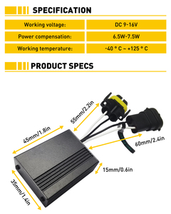 AUXITO LED Canbus kod çözücü iptal hata mesajı fix ampul açık ve kapalı sorun adaptörü boyutu H8 paketi 2 - Product Image 4